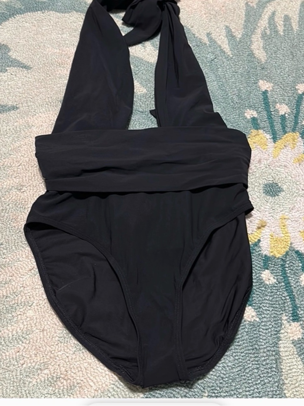 Tory Burch, one piece, halter neck wrap swimsuit - Picture 3 of 7